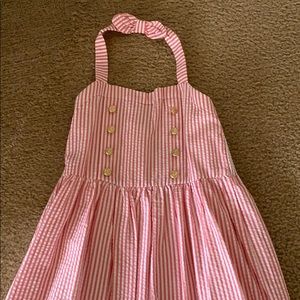 NWT Janie and Jack seersucker halter dress